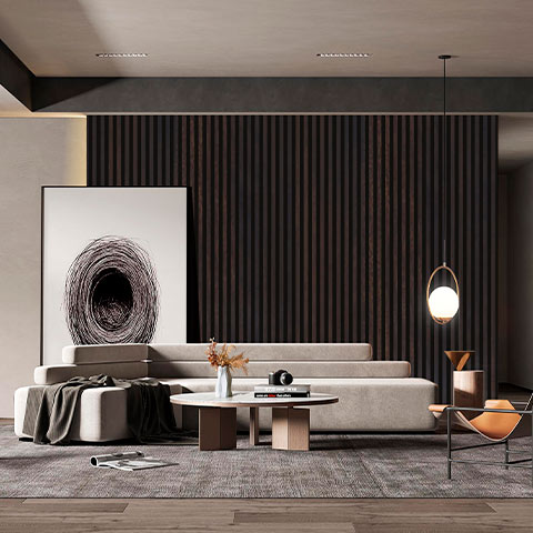 LAMBRIN DELUXE INTERIOR NOGAL OLINDA 160X2900 MM CJ 6.496 - Imagen 2